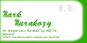 mark murakozy business card